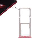 For OPPO A3 2 x SIM Card Tray + Micro SD Card Tray (Red) - 1
