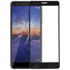 Front Screen Outer Glass Lens for Nokia 3.1(Black) - 1