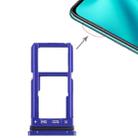 For OPPO R15 SIM Card Tray + SIM Card Tray / Micro SD Card Tray (Blue) - 1