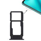 For OPPO R11 Plus SIM Card Tray + SIM Card Tray / Micro SD Card Tray (Black) - 1