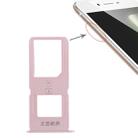 For Vivo X6S Plus 2 x SIM Card Tray (Rose Gold) - 1