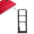 For OPPO K1 2 x SIM Card Tray + Micro SD Card Tray (Red) - 1