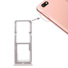 For OPPO A77 2 x SIM Card Tray + Micro SD Card Tray (Rose Gold) - 1