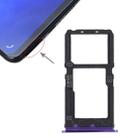 For Vivo X21 SIM Card Tray + SIM Card Tray / Micro SD Card Tray (Purple) - 1