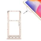 SIM Card Tray + SIM Card Tray / Micro SD Card Tray for Xiaomi Redmi 6 / Redmi 6A(Gold) - 1