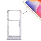 SIM Card Tray + SIM Card Tray / Micro SD Card Tray for Xiaomi Redmi 6 / Redmi 6A(Silver) - 1