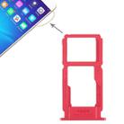 For OPPO R11 SIM Card Tray + SIM Card Tray / Micro SD Card Tray (Red) - 1