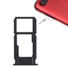 For OPPO R11s SIM Card Tray + SIM Card Tray / Micro SD Card Tray (Black) - 1