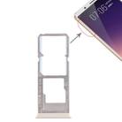 For Vivo Y79 2 x SIM Card Tray + Micro SD Card Tray (Gold) - 1