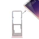 For Vivo Y79 2 x SIM Card Tray + Micro SD Card Tray (Rose Gold) - 1