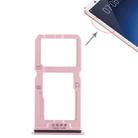 For Vivo X20 SIM Card Tray + SIM Card Tray / Micro SD Card Tray (Rose Gold) - 1