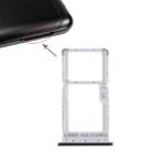 SIM Card Tray + SIM Card Tray / Micro SD Card Tray for Xiaomi Redmi Note 6 Pro (Black) - 1