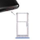 SIM Card Tray + SIM Card Tray / Micro SD Card Tray for Xiaomi Redmi Note 6 Pro (Blue) - 1