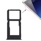 For Vivo X20 Plus SIM Card Tray + SIM Card Tray / Micro SD Card Tray (Black) - 1