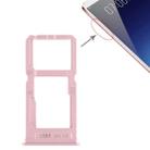 For Vivo X20 Plus SIM Card Tray + SIM Card Tray / Micro SD Card Tray (Rose Gold) - 1