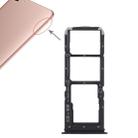 For Vivo Y71 2 x SIM Card Tray + Micro SD Card Tray (Black) - 1