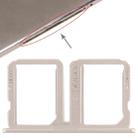 For Vivo Xplay5 2 x SIM Card Tray (Gold) - 1