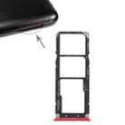 2 x SIM Card Tray + Micro SD Card Tray for Xiaomi Redmi 6 Pro(Red) - 1