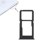 For Vivo X21i SIM Card Tray + SIM Card Tray / Micro SD Card Tray (Black) - 1