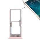 For Vivo Y67 SIM Card Tray + SIM Card Tray / Micro SD Card Tray (Rose Gold) - 1