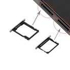 For Huawei P8 SIM Card Tray and Micro SD Card Tray(Black) - 1