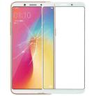 For OPPO A73 Front Screen Outer Glass Lens (White) - 1
