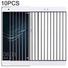 10 PCS for Huawei P9 Plus Front Screen Outer Glass Lens(White) - 1