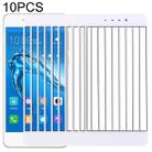 10 PCS for Huawei Enjoy 6s Front Screen Outer Glass Lens(White) - 1