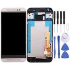 TFT LCD Screen for HTC One M9 Digitizer Full Assembly with Frame (Gold on Silver) - 1