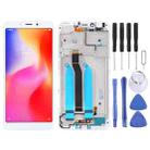 TFT LCD Screen for Xiaomi Redmi 6A / Redmi 6 Digitizer Full Assembly with Frame(White) - 1