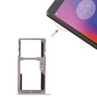 SIM Card Tray + SIM Card Tray / Micro SD Card for Lenovo K6 (Silver) - 1