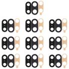 For Huawei Nova 3 10pcs Back Camera Bezel with Lens Cover & Adhesive (Black) - 1