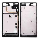 Single SIM Front Housing LCD Frame Bezel for Sony Xperia Z3(White) - 1