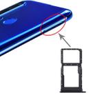 SIM Card Tray + SIM Card Tray / Micro SD Card Tray for Huawei Nova 5i (Black) - 1