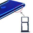 SIM Card Tray + SIM Card Tray / Micro SD Card Tray for Huawei Nova 5i (Blue) - 1