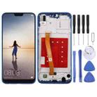 LCD Screen and Digitizer Full Assembly with Frame for Huawei P20 Lite / Nova 3e(Blue) - 1