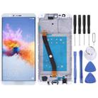 OEM LCD Screen for Huawei Honor 7X Digitizer Full Assembly with Frame (White) - 1