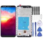 OEM LCD Screen for Huawei Y7 (2018) Digitizer Full Assembly with Frame (Black) - 1