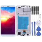 OEM LCD Screen for Huawei Y7 (2018) Digitizer Full Assembly with Frame (White) - 1