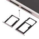 For Huawei Honor 5X / GR5 Micro SIM Card Tray + Nano SIM & Micro SD Card Tray(Silver) - 1