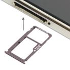 For Huawei Mate S Nano SIM Card Tray + Nano SIM / Micro SD Card Tray (Grey) - 1