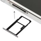 For Huawei Honor 7 Nano SIM Card Tray + Nano SIM / Micro SD Card Tray(Grey) - 1