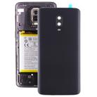 For OnePlus 6T Original Battery Back Cover with Camera Lens (Frosted Black ) - 1