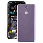 Battery Back Cover with Camera Lens & Fingerprint Sensor for LG Q7 / Q7+(Purple) - 1