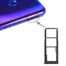 For OPPO Realme 3 Pro / Realme X Lite SIM Card Tray + SIM Card Tray + Micro SD Card Tray (Black) - 1