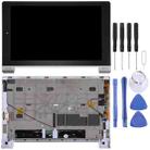 LCD Screen and Digitizer Full Assembly with Frame for Lenovo YOGA Tablet 10 / B8000(Silver) - 1