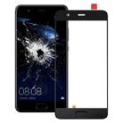 For Huawei P10 Plus Front Screen Outer Glass Lens, Support Fingerprint Identification (Black) - 1