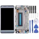 Original LCD Screen for LG X Cam / K580 / K580I / K580Y Digitizer Full Assembly with Frame (Silver) - 1