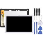OEM LCD Screen for Asus Zenpad 10 Z300 Z300CL Z300CNL P01T (Yellow Flex Cable Version) with Digitizer Full Assembly (White) - 1