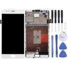 For OnePlus 3T Digitizer Full Assembly with Frame OEM LCD Screen (White) - 1